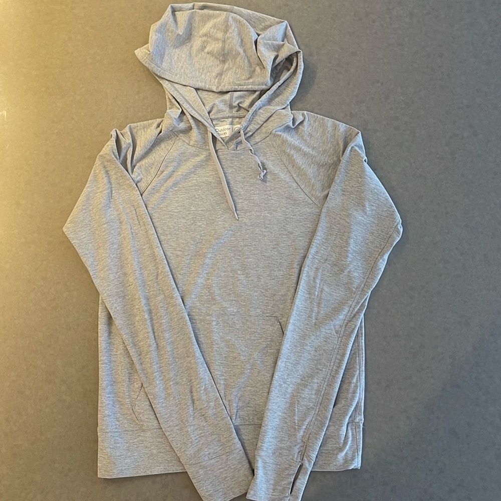 OUTDOOR VOICE lightweight hoodie. SMALL. Gray. Super soft. Good condition.
